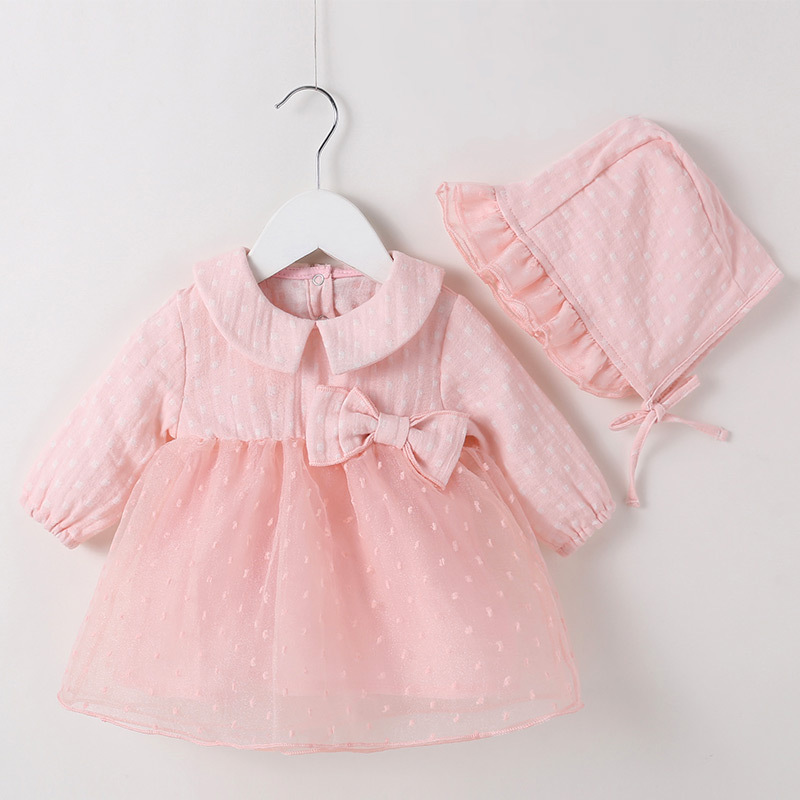 粉色公主棉麻哈裙