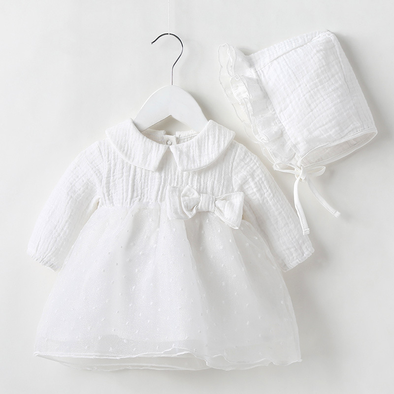 白色公主棉麻哈裙