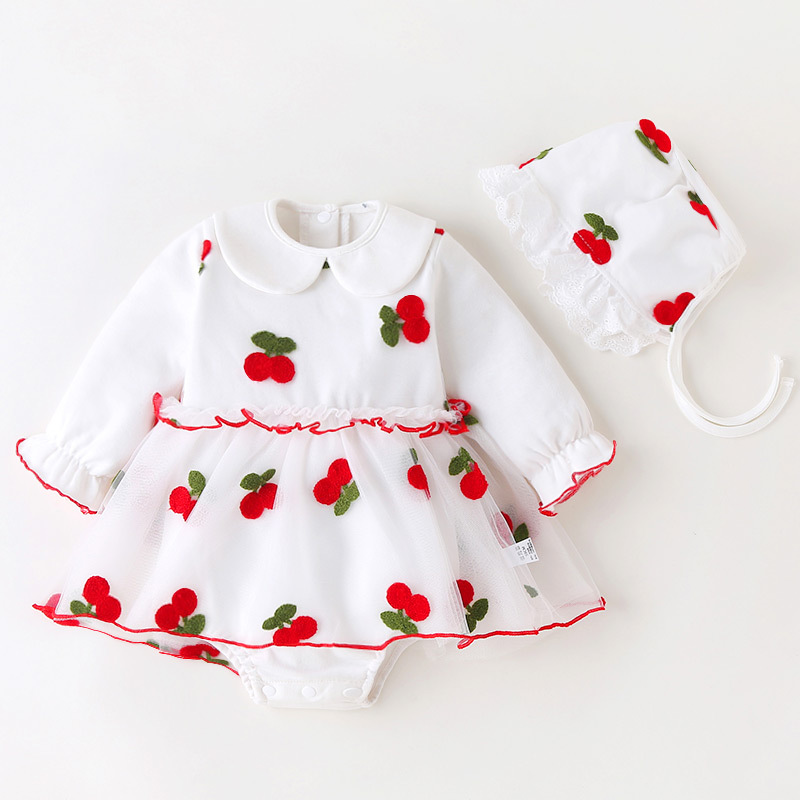 白色樱桃公主哈裙