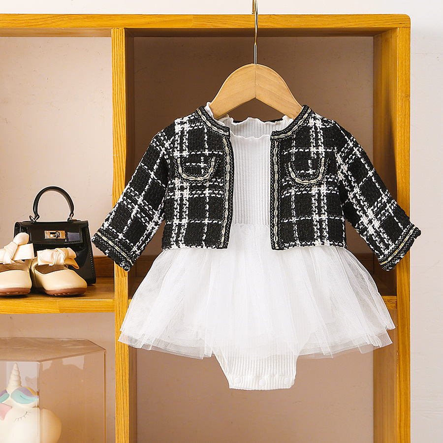 黑色香香公主裙两件套